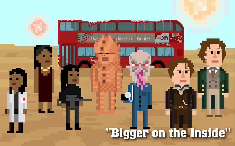 Illustration for article titled Doctor Who Gets Pixelated For Christmas